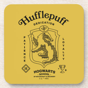 HUFFLEPUFF™ Toewijding Geduld Trouw Wapenembleem Bier Onderzetter
