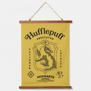 HUFFLEPUFF™ Toewijding Geduld Trouw Wapenembleem Hangend Wandkleed