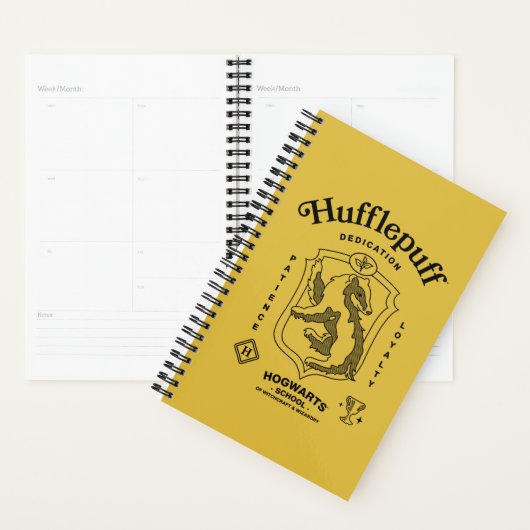 HUFFLEPUFF™ Toewijding Geduld Trouw Wapenembleem Planner (Display)