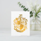 Hufflepuff Wapen - Gespat Briefkaart (Staand voorkant)