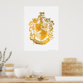 Hufflepuff Wapen - Gespat Poster (Keuken)