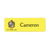 Hufflepuff Wapen Kinderen Etiket (Voorkant)