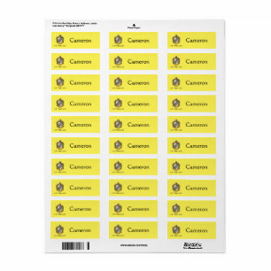Hufflepuff Wapen Kinderen Etiket