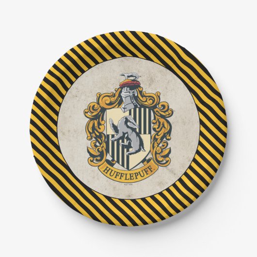 Hufflepuff Wapen Papieren Bordje (Voorkant)