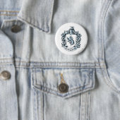 Hufflepuff Wapenschild Blauw Ronde Button 5,7 Cm (In situ)