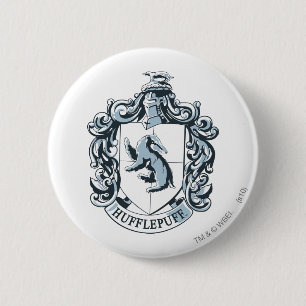 Hufflepuff Wapenschild Blauw Ronde Button 5,7 Cm