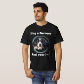 Hug a Bernese, Bernese Mountain Dog T-Shirt (Voorkant volledig)