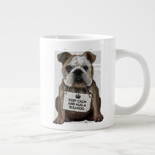 Hug a Bulldog Grote Koffiekop