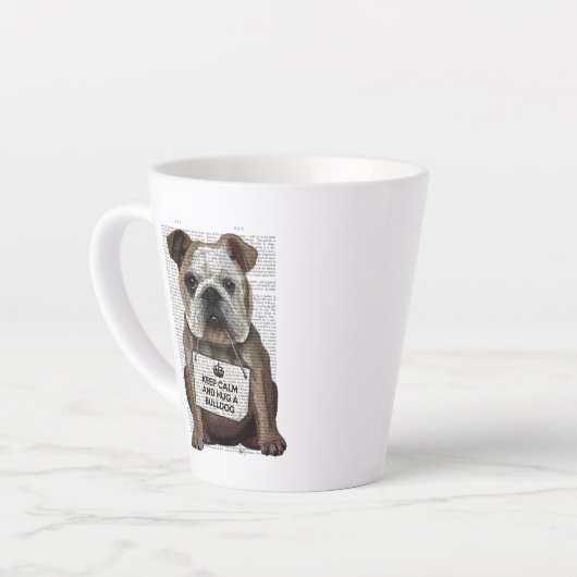 Hug a Bulldog Latte Mok (Linkerhoek)