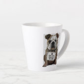 Hug a Bulldog Latte Mok (Rechterhoek)