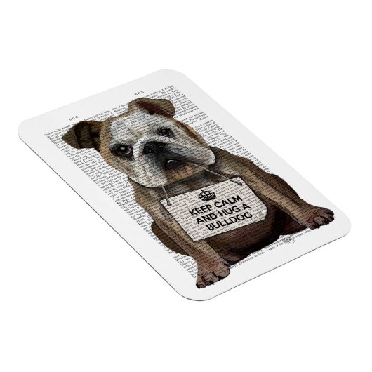 Hug a Bulldog Magneet (Rechterzijde)