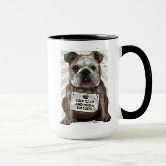 Hug a Bulldog Mok (Rechts)