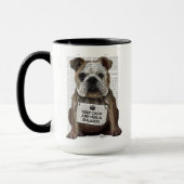 Hug a Bulldog Mok (Links)