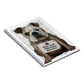Hug a Bulldog Notitieboek (Rechterzijde)