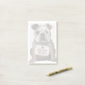 Hug a Bulldog Post-it® Notes (Op bureau)