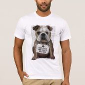 Hug a Bulldog T-shirt (Voorkant)