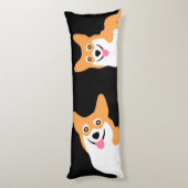 Hug a Corgi Lichaamskussen (Achterkant (Verticaal))