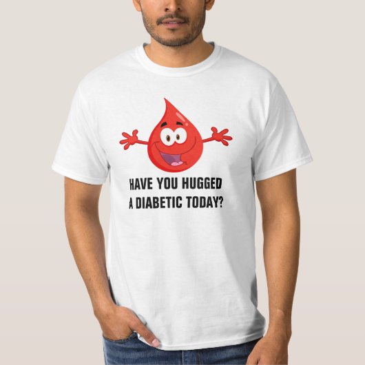 Hug a Diabetic T-shirt (Voorkant)