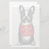 Hug a Frenchie Briefpapier (Voorkant / Achterkant)