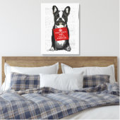 Hug a Frenchie Canvas Afdruk (Insitu (Slaapkamer))