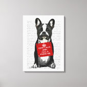 Hug a Frenchie Canvas Afdruk (Voorkant)