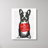 Hug a Frenchie Canvas Afdruk (Voorkant)