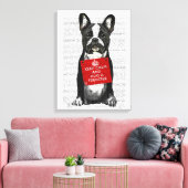 Hug a Frenchie Canvas Afdruk (Insitu (Woonkamer))