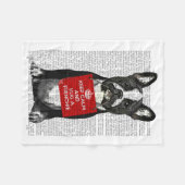 Hug a Frenchie Fleece Deken (Voorkant (Horizontaal))