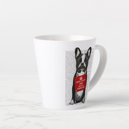 Hug a Frenchie Latte Mok (Rechterhoek)
