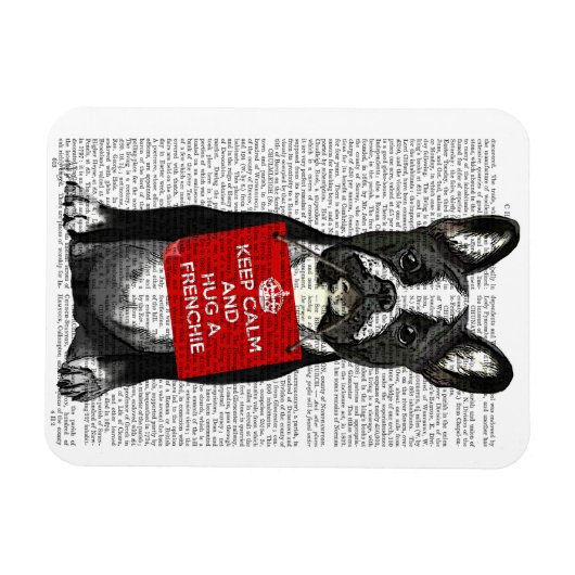 Hug a Frenchie Magneet (Horizontaal)