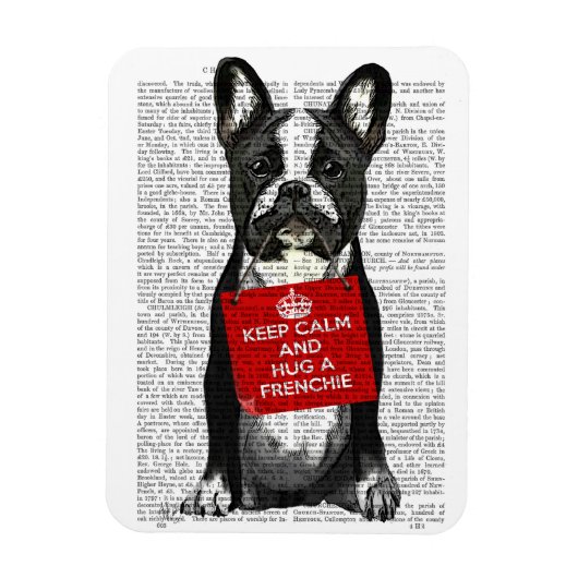 Hug a Frenchie Magneet (Verticaal)