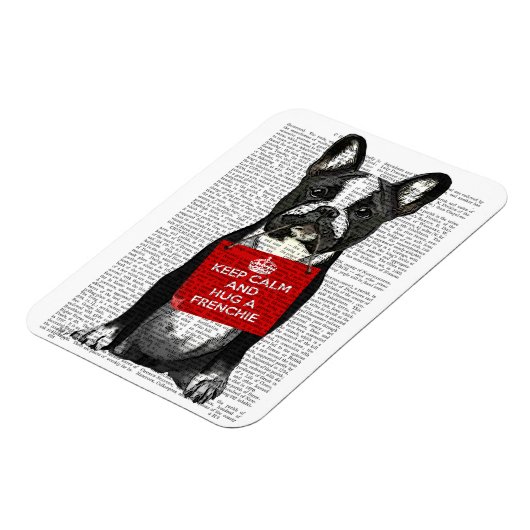 Hug a Frenchie Magneet (Linkerzijde)
