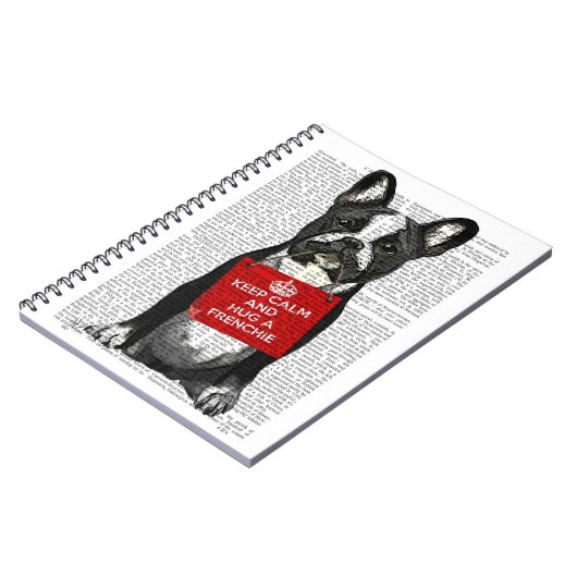 Hug a Frenchie Notitieboek (Linkerzijde)