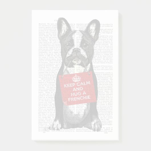 Hug a Frenchie Post-it® Notes (Voorkant)