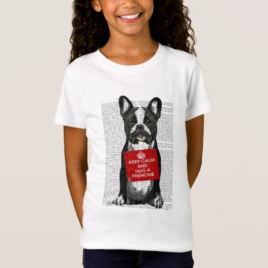 Hug a Frenchie T-shirt (Voorkant)