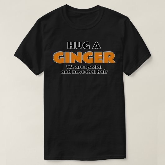 Hug A Ginger Funny Ginger haar Ginger haar T-shirt (Design voorkant)