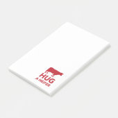 Hug a Heifer Funny Dairy Boerderij Post-it® Notes (Schuin)