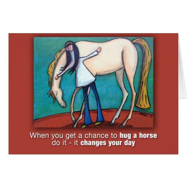 Hug a Horse (Voorkant Horizontaal)