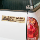 HUG A LION Wildlife Support Bumpersticker (Op Truck)