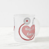 Hug A Nurse Matglas Koffiemok (Voorkant rechts)