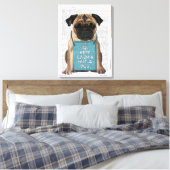 Hug a Pug Canvas Afdruk (Insitu (Slaapkamer))