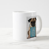 Hug a Pug Grote Koffiekop (Voorkant rechts)