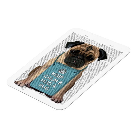 Hug a Pug Magneet (Linkerzijde)