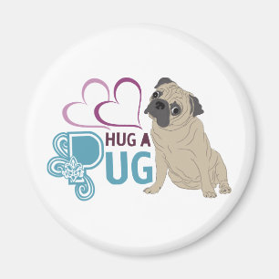 HUG A PUG MAGNET