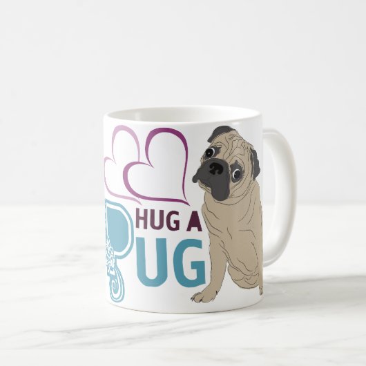 HUG A PUG MOK (Voorkant rechts)