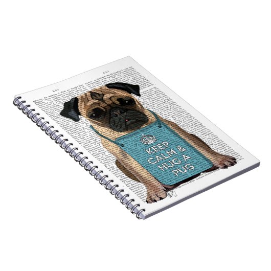 Hug a Pug Notitieboek (Rechterzijde)