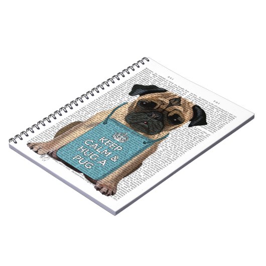 Hug a Pug Notitieboek (Linkerzijde)