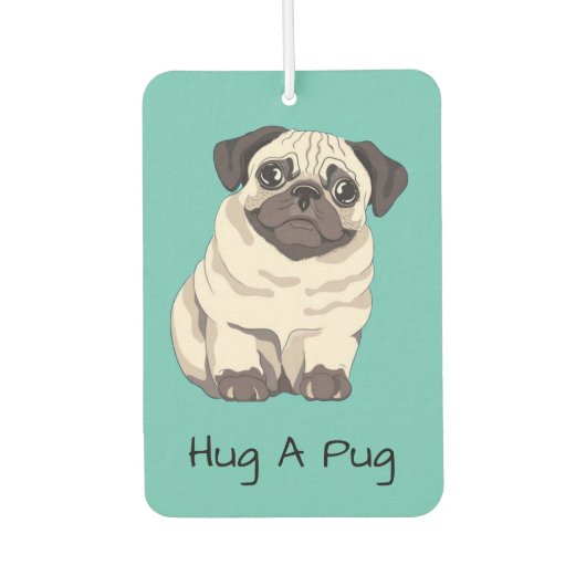 Hug A Pug Photo Air Freshener Luchtverfrisser (Voorkant)