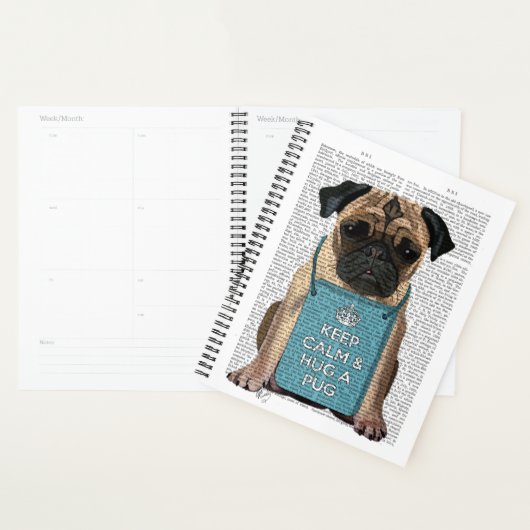 Hug a Pug Planner (Display)