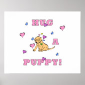 Hug A Puppy Poster (Voorkant)